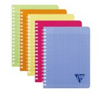 Cahier spirale Clairefontaine Linicolor Fresh17 x 22 cm assorti aléatoire grands carreaux  - 180 pages