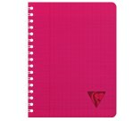 Cahier spirale Clairefontaine Linicolor Fresh17 x 22 cm assorti aléatoire grands carreaux  - 180 pages