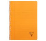 Cahier spirale Clairefontaine Linicolor fresh 21 x 29,7 cm 180 pages ligné + marge couverture plastique polypropyène rainuré Couleur aléatoire - Assortis