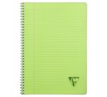 Cahier spirale Clairefontaine Linicolor fresh 21 x 29,7 cm 180 pages ligné + marge couverture plastique polypropyène rainuré Couleur aléatoire - Assortis