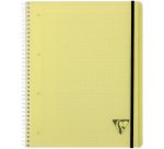 Cahier spirale Clairefontaine Proactiv'Book Linicolor Fesh 22,5 x 29,7 cm assorti aléatoire grands carreaux avec cadre en-tête-160 pages
