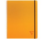 Cahier spirale Clairefontaine Proactiv'Book Linicolor Fesh 22,5 x 29,7 cm assorti aléatoire grands carreaux avec cadre en-tête-160 pages