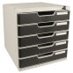 Ladenbox MODULO A4 - 5 lades afsluitbaar met sleutel - Office - Zwart