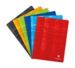 Cahier piqué Clairefontaine Metric 24 x 32 cm assorti - grands carreaux - 48 pages