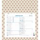 Calendrier mensuel décor Papier avec feuillets détachables 18 x 24 cm sur support plaque imprimée 27,5 x 30,5 cm 2025 - Couleurs assorties