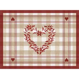 Conf. 400 Tovagliette monouso in carta goffrata con design Edelweiss 30x40cm - edelweiss