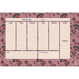 Hebdo Planner Color Design 26,5 x 18 cm - Visuel