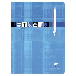 Cahier Dessin piqué 24x32cm 24 pages uni Couleur aléatoire - Bleu