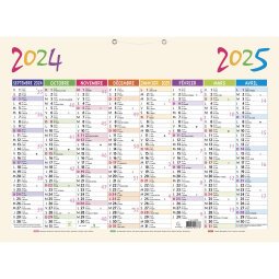 Calendrier Pep's 55 x 40,5 cm Septembre 2024 à Décembre 2025 - Visuel