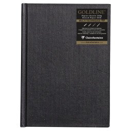 Goldline carnet cousu collé 64F A6 140g F - Blanc