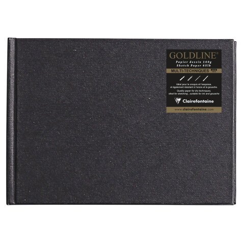 Goldline carnet cousu collé 64F A6 140g I - Blanc