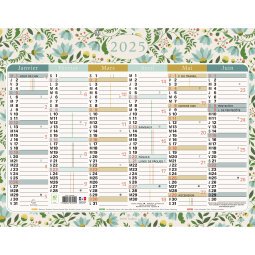 Calendrier Mini Labo avec décor recto-verso 43 x 33,5 cm Semestriel 2025