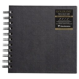 Goldline carnet spiralé 64F 15x15cm 140g - Blanc