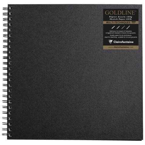 Goldline carnet spiralé 64F 30,5x30,5cm 140g - Blanc