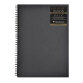 Goldline carnet spiralé 64F A3 140g F - Noir