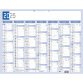 Calendrier Bicolore 43 x 33,5 cm Semestriel 2025 - Bleu et gris