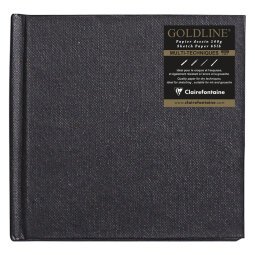 Goldline carnet cousu collé 64F 10x10cm 140g - Blanc