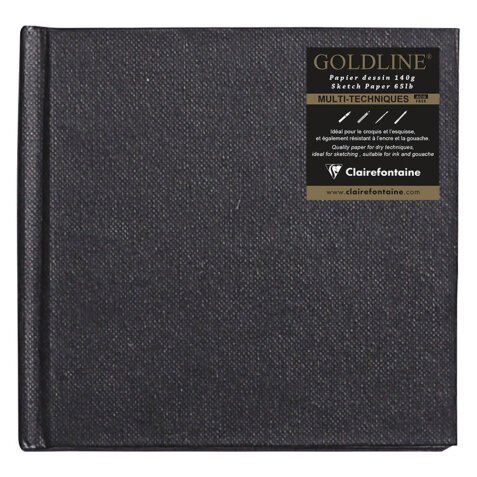 Goldline carnet cousu collé 64F 10x10cm 140g - Blanc