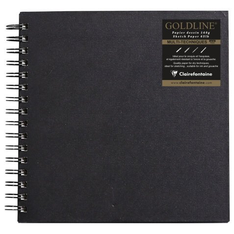 Goldline carnet spiralé 64F 20x20cm 140g - Blanc