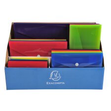 Display 60 pockets press stud Iderama PP - Assorted colours