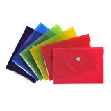 Exacompta Iderama PP Press-Stud Pocket Envelope, B7 Size - Assorted colours