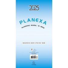 Planexa 5 volets - 18x33 cm - Décembre 2024 à février 2026