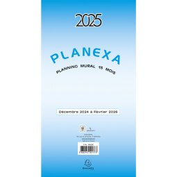 Planexa 5 volets - 18x33 cm - Décembre 2024 à février 2026