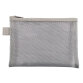 Exacompta Nylon Zipped Pocket/Pencil Case (A6) - Silver