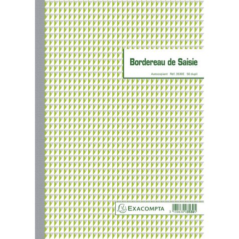  Doorschrijfboek Informatica 29,7x21cm 50 zelfkopiërend papier dupli - Franstalig