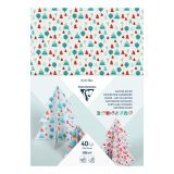 CARTON DÉCOR, Paquet de 40 feuilles 160g/m2 au format 25x35cm - Noël - Multicolore