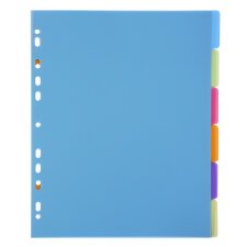 Dividers Chromaline PP A4 6 Parts - Translucent