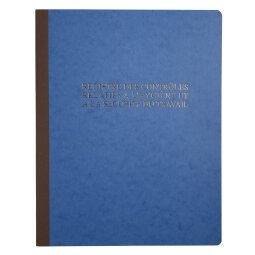 Register 315 x 245 Hygiëne en Veiligheid 40 pagina's blauw - Franstalige versie