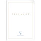 Triomphe GOLD cahier piqûre textile A4 96 pages uni papier blanc 90 g - Blanc