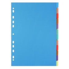 Dividers Chromaline PP A4 12 Parts - Translucent