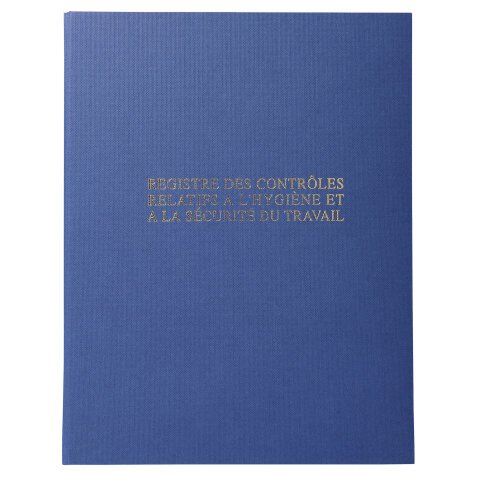 Registre des contrôles relatifs à l'hygiène et à la sécurité du travail ,80 pages