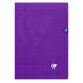 Cahier piqué Mimesys A4 48 pages grands carreaux couverture polypropylène - Violet