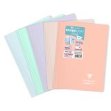 Cahier KOVERBOOK BLUSH reliure intégrale couv PP opaque 14,8x21cm 160p 5x5+marge. Assortis
