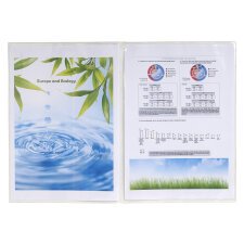 Sachet de 10 étuis de protection doubles polypropylène 12/100e - A4 - Cristal