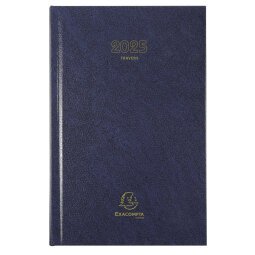 Agenda de bureau Carré Travers 13,5 x 21 cm Journalier Janvier à décembre 2025 - Couleurs assorties