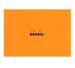 Bloc de bureau Rhodia 42 x 29,7 cm agrafé orange n°38 - 5 x 5 - 80 feuilles