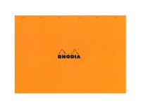 Bloc de bureau Rhodia 42 x 29,7 cm agrafé orange n°38 - 5 x 5 - 80 feuilles