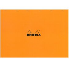 Bloc de bureau Rhodia 42 x 29,7 cm agrafé orange n°38 - 5 x 5 - 80 feuilles