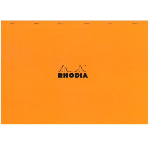 Protector de escritorio Rhodia, 42 x 29,7 cm, grapado, naranja, n.° 38 - 5 x 5 - 80 hojas
