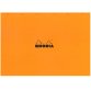 Bloc de bureau Rhodia 42 x 29,7 cm agrafé orange n°38 - 5 x 5 - 80 feuilles