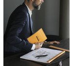 Bloc de bureau Rhodia 42 x 29,7 cm agrafé orange n°38 - 5 x 5 - 80 feuilles