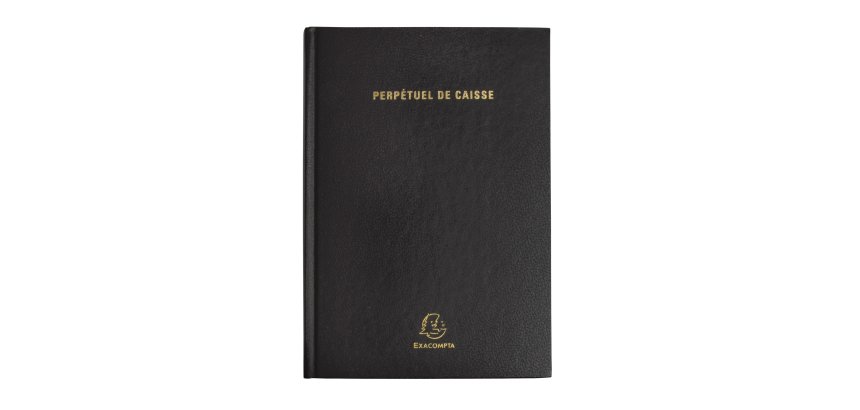 Agenda bureau 14,8x21 cm Caisse Perpétuel Journalier - Noir
