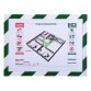 Pochette d'affichage magnétique de sécurité A4 - Blanc/vert