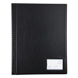 DB Guildhall Dis Book A3 Port 24 Pkt PVC - Black
