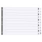 Div Mylar Dividers A3 White 1-10 - White