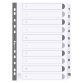 Div Mylar Dividers A4 White 1-10 - White